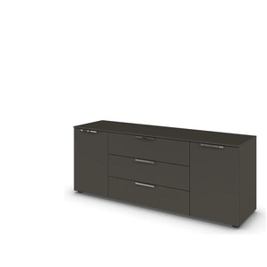 Sideboard ¦ schwarz ¦ Maße (cm): B: 160 H: 61