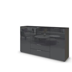 Sideboard ¦ schwarz ¦ Maße (cm): B: 180 H: 99