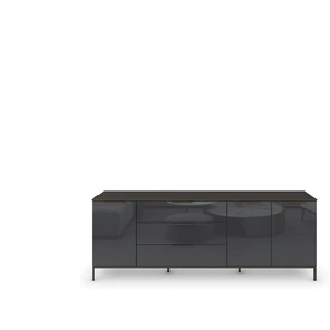 Sideboard ¦ schwarz ¦ Maße (cm): B: 199 H: 72