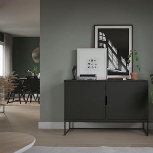 Sideboard TENZO LIPP Sideboards Gr. B/H/T: 118,5 cm x 76 cm x 43 cm, schwarz (shadow schwarz) mit 2 Türen, Design von Tenzo studio