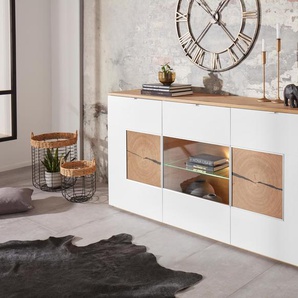 Sideboard VOGL MÖBELFABRIK Sideboards beige (altholzeiche/weiß) Breite 180 cm