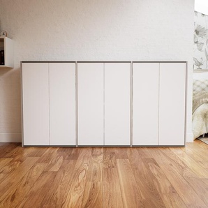 Sideboard Weiß - Designer-Sideboard: Türen in Weiß - Hochwertige Materialien - 226 x 117 x 34 cm, Individuell konfigurierbar