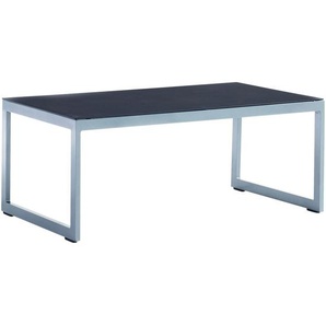 Sieger Loungetisch, Grau, Graphit, Metall, rechteckig, U-Form, Kufe, 60x44x110 cm, Loungemöbel, Loungetische