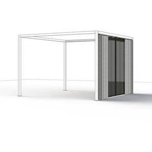 Siena Garden Pavillon-Vorhangset, Anthrazit, Silber, Metall, 300x210x0.5 cm, Sonnen- & Sichtschutz, Pavillons