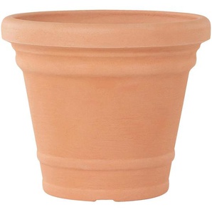 Siena Garden Pflanzentopf, Terracotta, Kunststoff, rund, 44 cm, Dekoration, Blumen & Zubehör, Übertöpfe