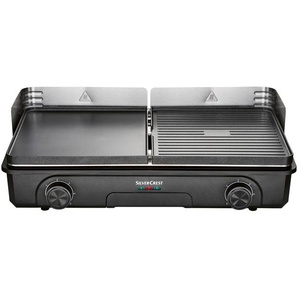 SILVERCREST® KITCHEN TOOLS Tischgrill »STG 2200 A1«, mit zwei separaten Grillflächen