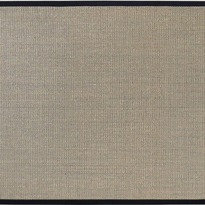 Sisalteppich DEKOWE Brasil Teppiche Gr. B: 240cm, 6mm, L: 340cm, schwarz Flachgewebe, Obermaterial: 100% Sisal, mit Bordüre, Wohnzimmer