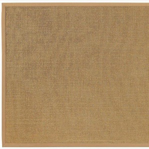 Sisalteppich DEKOWE Mara S2 mit Bordüre Spezial Teppiche Gr. B: 100cm, 5mm, L: 300cm, beige (natur) 100% Sisal, auch als Läufer, Wohnzimmer