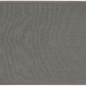 Sisalteppich DEKOWE Mara S2 mit Bordüre Spezial Teppiche Gr. B: 200cm, 5mm, L: 200cm, grau (platin) 100% Sisal, auch als Läufer, Wohnzimmer