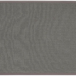 Sisalteppich DEKOWE Mara S2 mit Bordüre Spezial Teppiche Gr. B/L: 150 cm x 180 cm, 5 mm, 1 St., grau (platin) Esszimmerteppiche 100% Sisal, auch als Läufer, Wohnzimmer