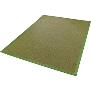 Sisalteppich DEKOWE Mara S2 mit Bordüre Teppiche Gr. B: 200cm, 5mm, L: 290cm, grün (avocado) Flachgewebe, Material: 100% Sisal, Wohnzimmer