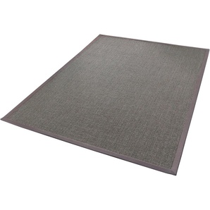 Sisalteppich DEKOWE Mara S2 mit Bordüre Teppiche Gr. B: 200cm, 5mm, L: 290cm, silberfarben Flachgewebe, Material: 100% Sisal, Wohnzimmer