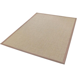 Sisalteppich DEKOWE Mara S2 mit Bordüre Teppiche Gr. B: 240cm, 5mm, L: 340cm, beige (champagner) Flachgewebe, Material: 100% Sisal, Wohnzimmer