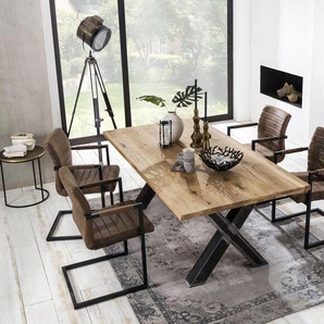 SIT Esstisch Tables, mit Platte aus Wildeiche natur