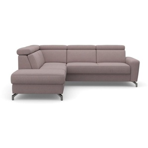 sit&more Ecksofa Scarlett L-Form, inklusive Kopfteilverstellung, wahlweise mit Bettfunktion, Bettkasten