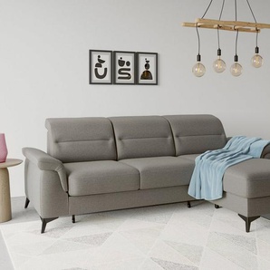 sit&more Ecksofa Sinatra L-Form, mit Recamiere, optional mit Kopfteilverstellung und Armteilfunktion