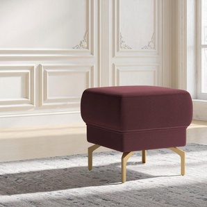 sit&more Hocker Orient 4 V, goldfabene Metallfüße