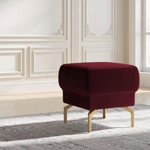 sit&more Hocker Orient 4 V, goldfabene Metallfüße