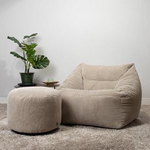 Sitzsack mit Pouf Morgan