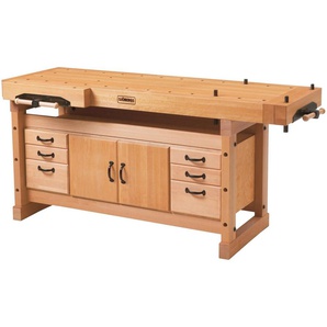 Sjöbergs Hobelbank Elite 2000 + Schrank, L/B/H: ca. 194,5x74x90 cm