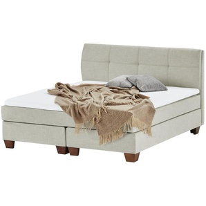 SKAGEN BEDS Boxspringbett  Vegg ¦ grau ¦ Maße (cm): B: 205 H: 112,5