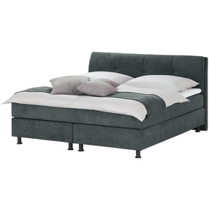 SKAGEN BEDS Boxspringbett  Vegg ¦ grau ¦ Maße (cm): B: 185 H: 112,5