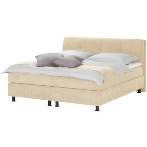 SKAGEN BEDS Boxspringbett  Vegg Towel ¦ beige ¦ Maße (cm): B: 205 H: 112,5