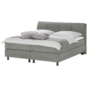 SKAGEN BEDS Boxspringbett  Vegg Towel ¦ grau ¦ Maße (cm): B: 165 H: 112,5