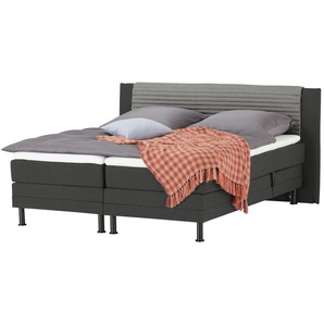 Motor-Boxspringbett  Synda ¦ grau ¦ Maße (cm): B: 220 H: 107