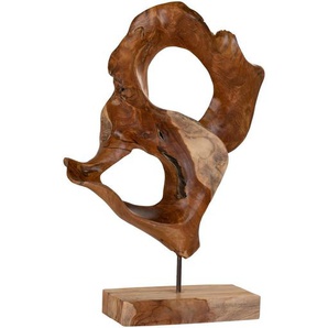 Xxxl Skulptur, Teak, Holz, Metall, Teakholz, 30x60x20 cm, Dekoration, Skulpturen & Dekoobjekte, Skulpturen