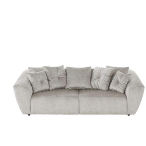 smart Big Sofa  Krista ¦ grau ¦ Maße (cm): B: 250 H: 81 T: 106