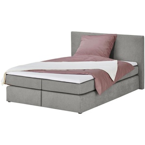 smart Boxspringbett  Basic ¦ grau ¦ Maße (cm): B: 193 H: 97 T: 211