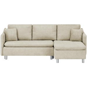 smart Ecksofa ausziehbar Bonamie ¦ beige ¦ Maße (cm): B: 225 H: 87 T: 145