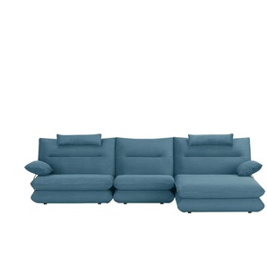 smart Ecksofa  Ellen ¦ türkis/petrol ¦ Maße (cm): B: 343 H: 89 T: 173