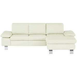 smart Ecksofa  Fiodora ¦ weiß ¦ Maße (cm): B: 240 H: 80 T: 152