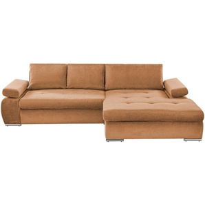 smart Ecksofa  Infinity ¦ orange ¦ Maße (cm): B: 294 H: 73 T: 173