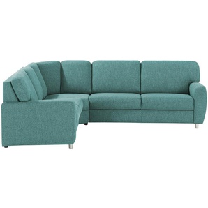 smart Ecksofa Valencia - türkis/petrol - Materialmix - 240 cm - 90 cm - 270 cm | Möbel Kraft