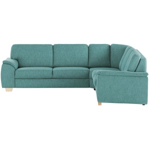 smart Ecksofa  Valencia ¦ türkis/petrol ¦ Maße (cm): B: 280 H: 80 T: 250