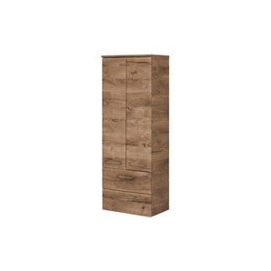 smart Midischrank  Onda ¦ holzfarben ¦ Maße (cm): B: 50 H: 136,1 T: 33