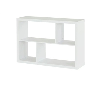 smart Raumteiler mit 4 Fächern  Up2U - weiß - Materialmix - 114,3 cm - 78,5 cm - 35 cm | Möbel Kraft