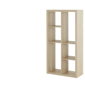 smart Raumteiler mit 6 Fächern Up2U - holzfarben - Materialmix - 78,5 cm - 150,1 cm - 35 cm | Möbel Kraft