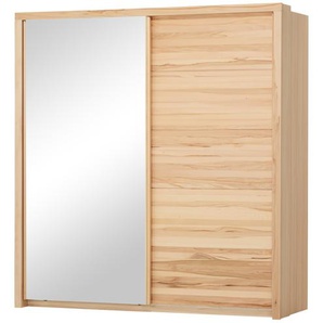 smart Schwebetürenschrank, 2-türig - holzfarben - Materialmix - 195 cm - 204 cm - 69 cm | Möbel Kraft