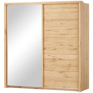 smart Schwebetürenschrank, 2-türig - holzfarben - Materialmix - 195 cm - 204 cm - 69 cm | Möbel Kraft