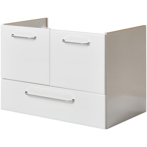 smart Waschtischunterschrank - weiß - Materialmix - 72 cm - 51 cm - 44 cm | Möbel Kraft