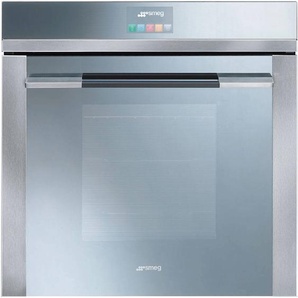 Smeg SFP140 E Edelstahl-Silberglas