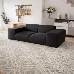 Sofa 2-Sitzer Anthrazit Wolle - Elegantes, gemütliches 2-Sitzer Sofa: Hochwertige Qualität, einzigartiges Design - 244 x 72 x 107 cm, konfigurierbar