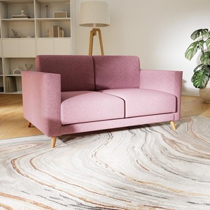 Sofa 2-Sitzer Bonbonrosa Melierte Wolle - Elegantes, gemütliches 2-Sitzer Sofa: Hochwertige Qualität, einzigartiges Design - 145 x 75 x 98 cm, konfigurierbar