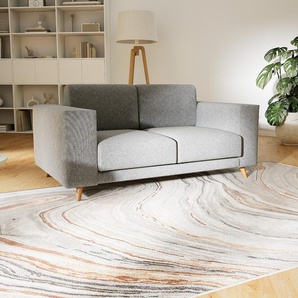 Sofa 2-Sitzer Kiesgrau Melierte Wolle - Elegantes, gemütliches 2-Sitzer Sofa: Hochwertige Qualität, einzigartiges Design - 168 x 75 x 98 cm, konfigurierbar