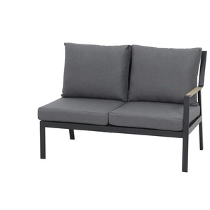 Siena Garden Gartensofa 2-Sitzer Londra ¦ grau ¦ Maße (cm): B: 124,5 H: 87,5 T: 74