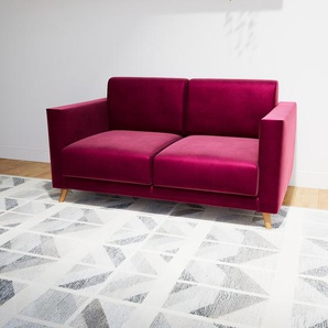 Sofa 2-Sitzer Samt Brombeerrot Samt - Elegantes, gemütliches 2-Sitzer Sofa: Hochwertige Qualität, einzigartiges Design - 145 x 75 x 98 cm, konfigurierbar